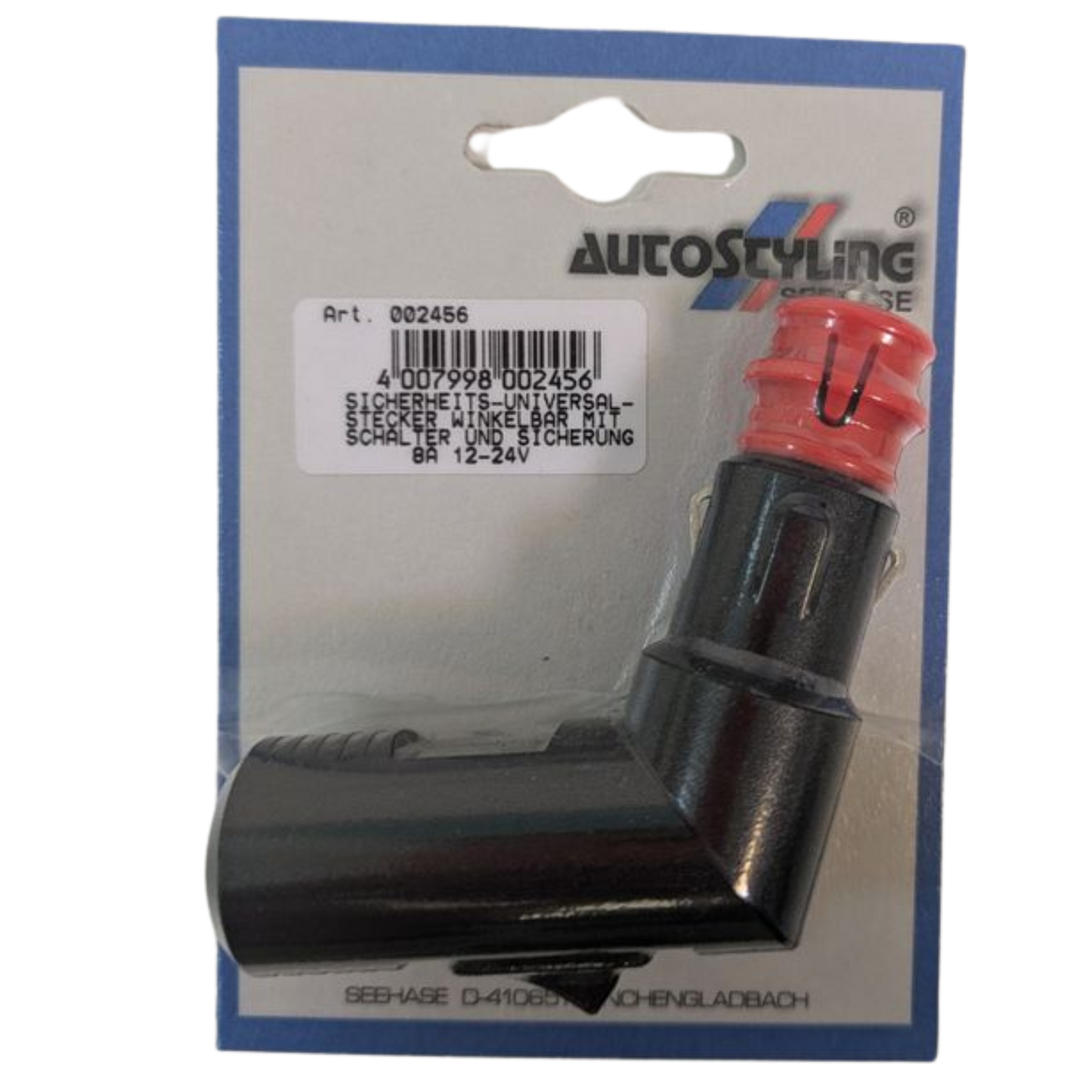 Sicherheits-Universalstecker – 12–24 V / 8 A