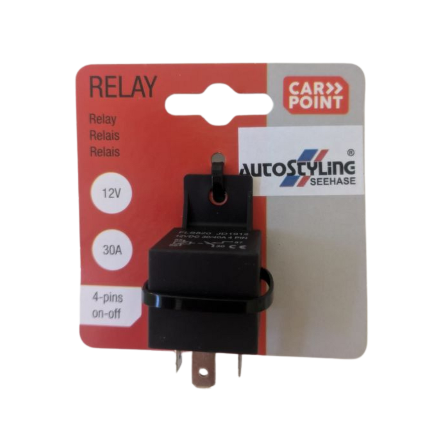 Universal Relais 12V / 30A – 4-polig