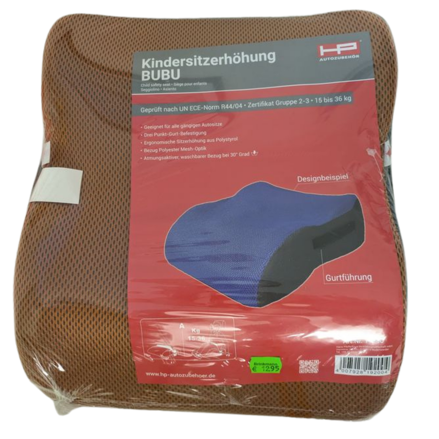 Kindersitzerhöhung BUBU für Kinder von 15-36kg