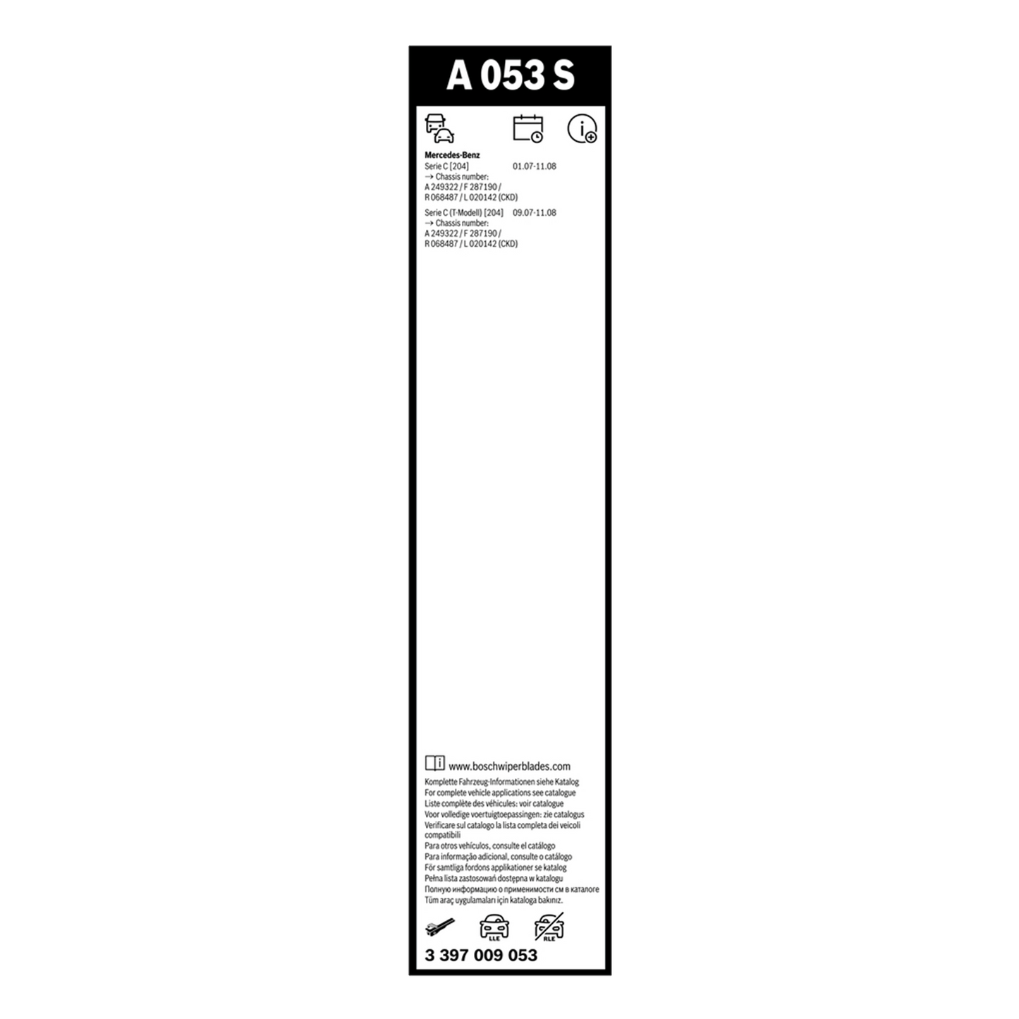 BOSCH A 053 S - Aerotwin Scheibenwischer-Set