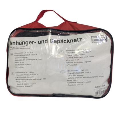 Anhänger- und Gepäcknetz 1,25 x 2,10 m