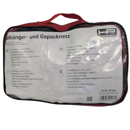 Anhänger- und Gepäcknetz 1,80 x 2,70 m