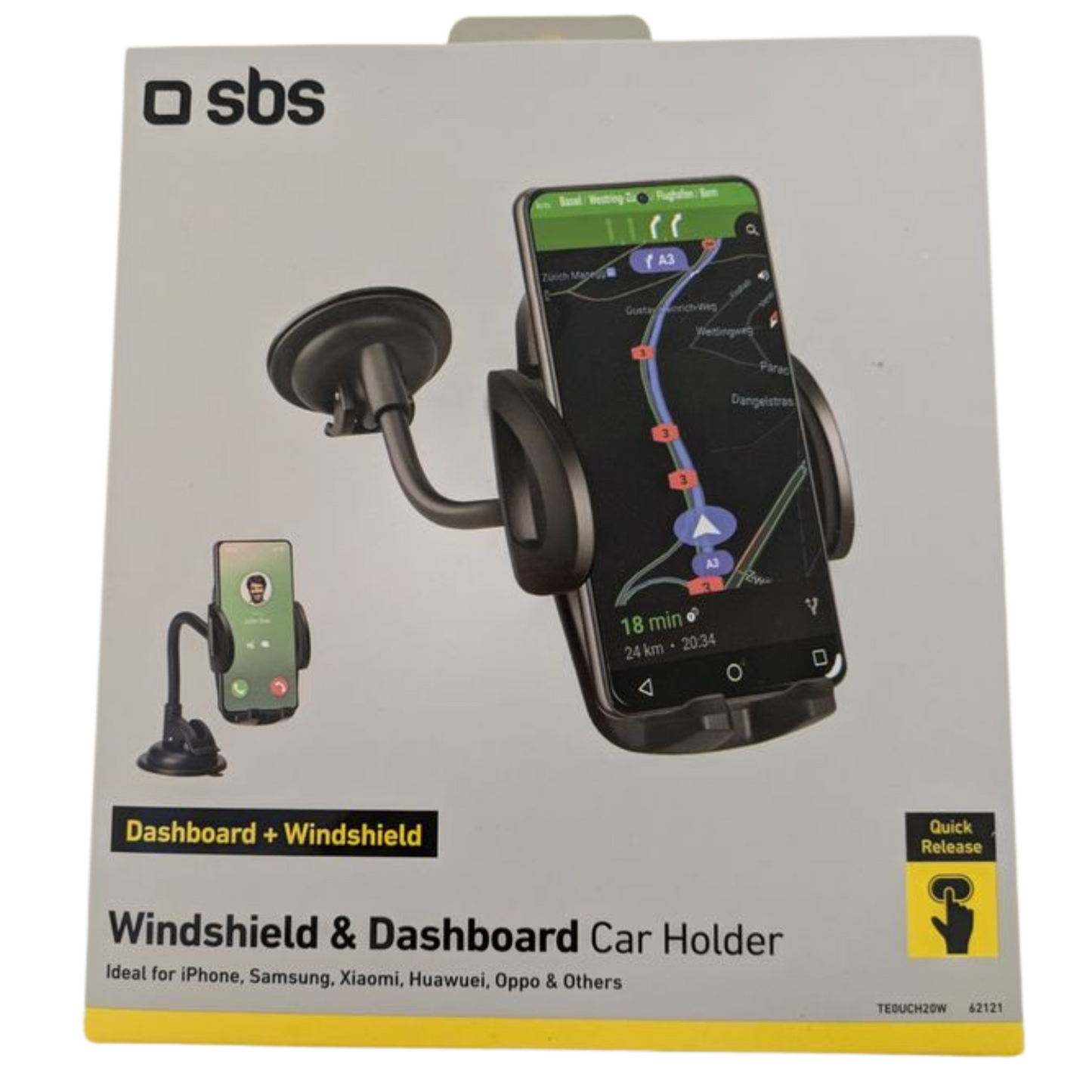 SBS Handyhalterung mit Saugnapf - Windshield Dashboard Car Holder