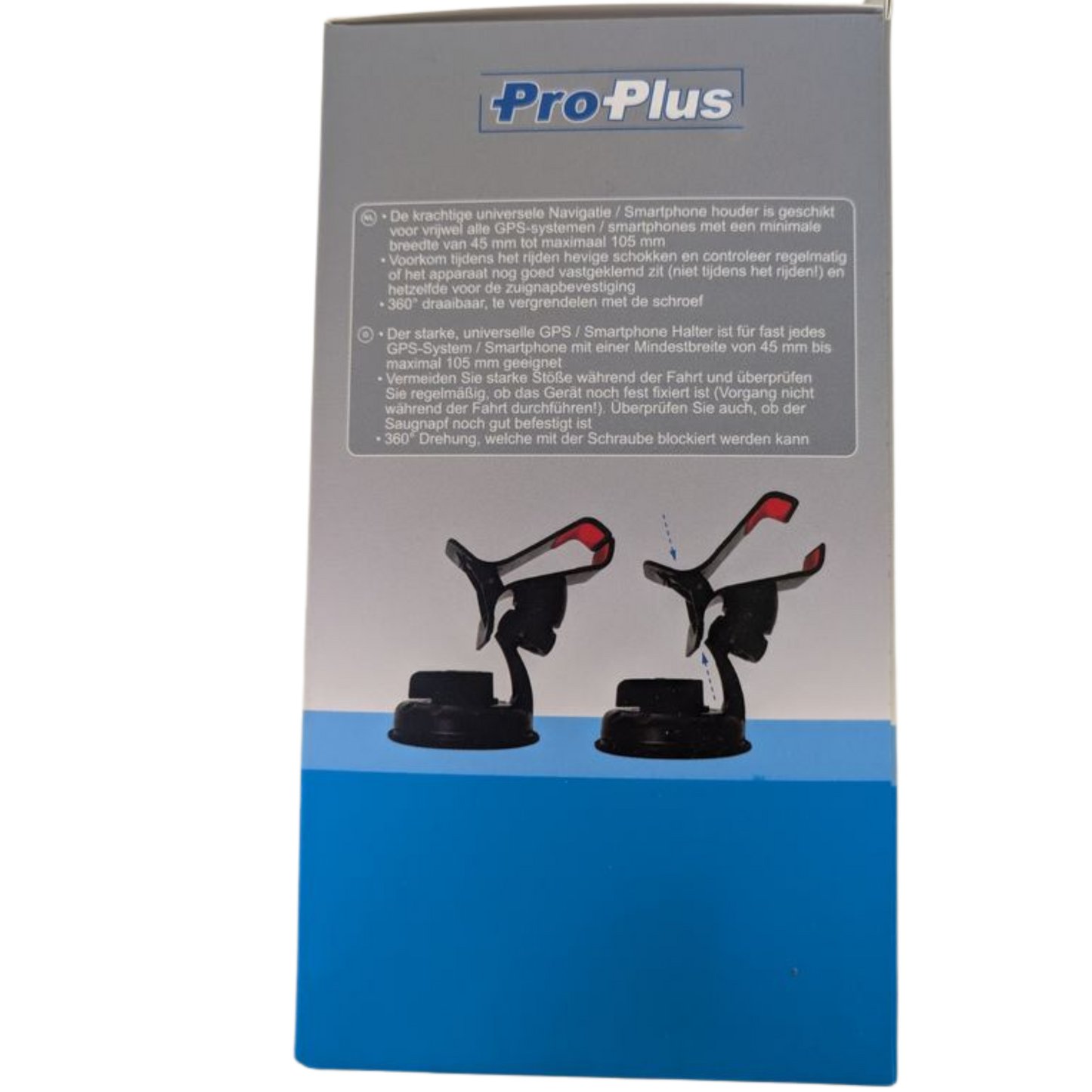 ProPlus Universal Navi- & Handyhalterung mit Saugnapf