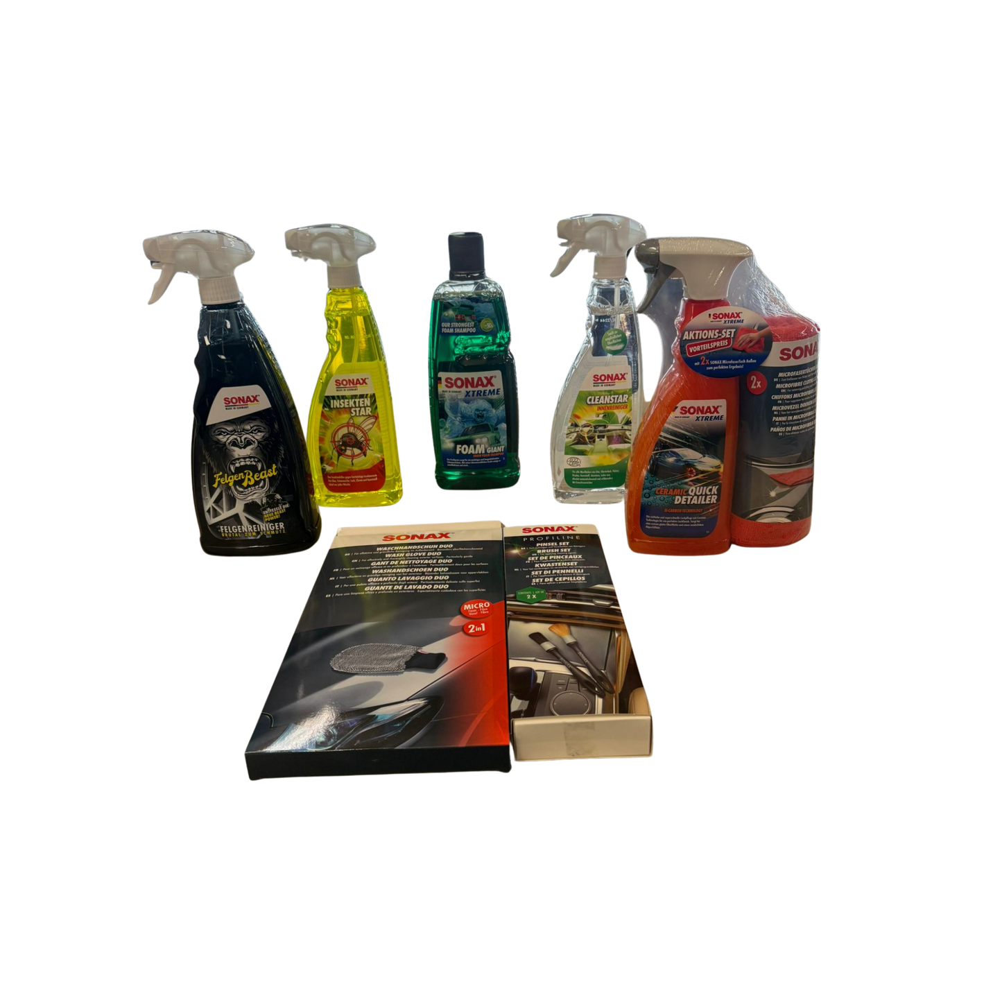 SONAX Wasch-Set „Profi Pflege“ – Grit Guard Eimer Bundle