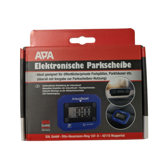 Elektronische automatische Parkscheibe APA Digital Blau – StVO-zugelassen