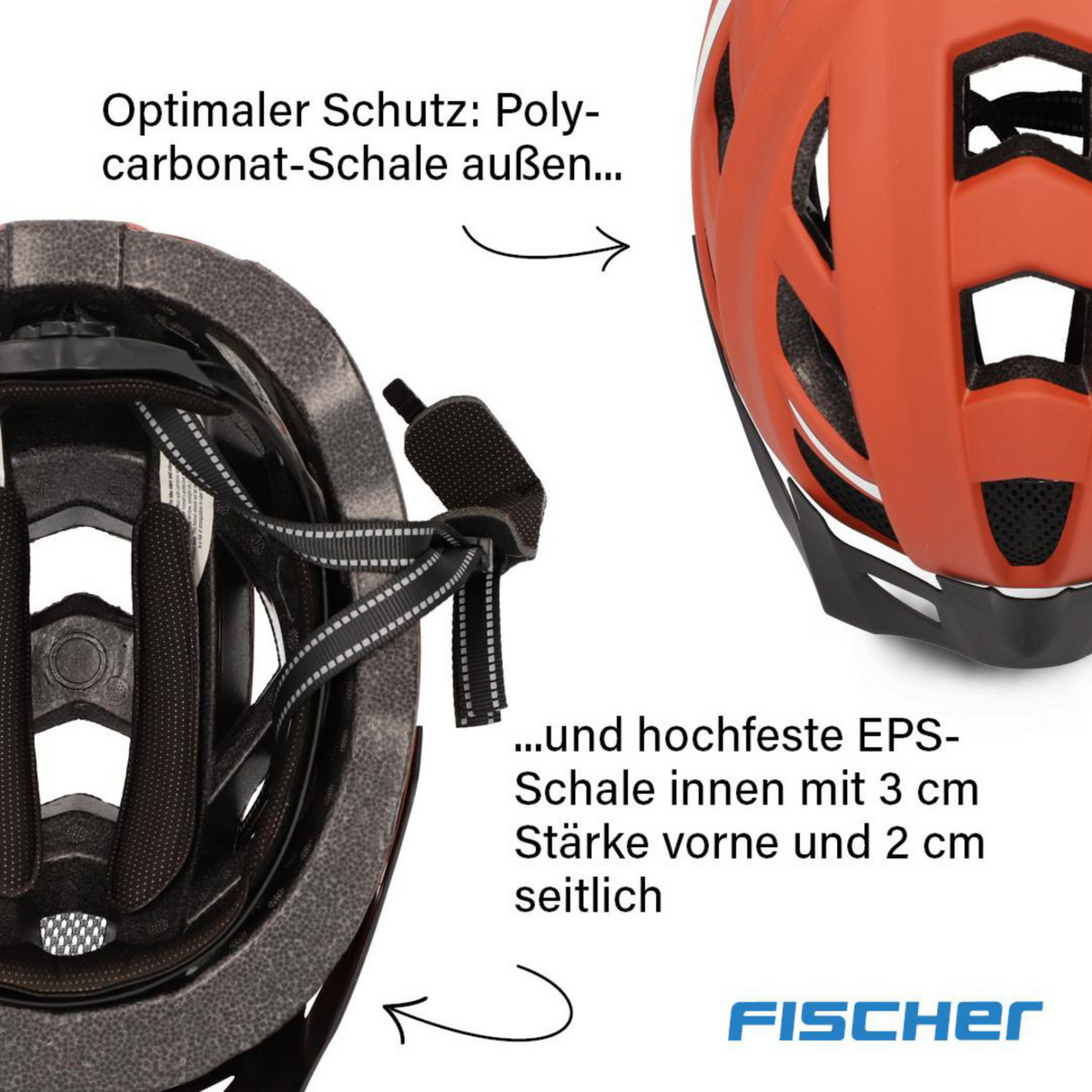 FISCHER Urban Plus Miami S/M Fahrradhelm 52-59cm Rostbraun