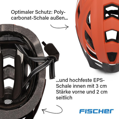 FISCHER Urban Plus Miami S/M Fahrradhelm 52-59cm Rostbraun