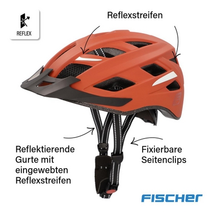 FISCHER Urban Plus Miami S/M Fahrradhelm 52-59cm Rostbraun