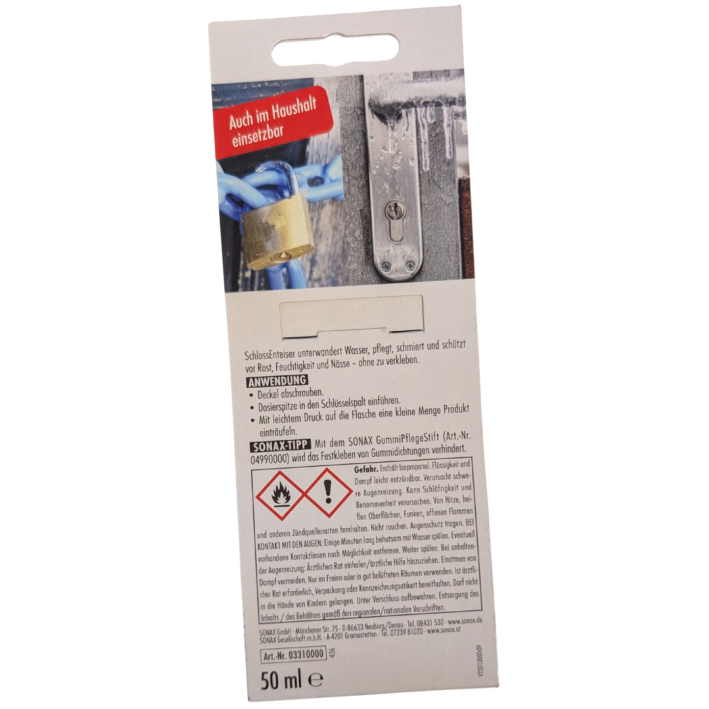 SONAX SchlossEnteiser – 50 ml