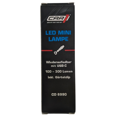 Car1 LED Mini lampe wiederaufladbar mit USB-C