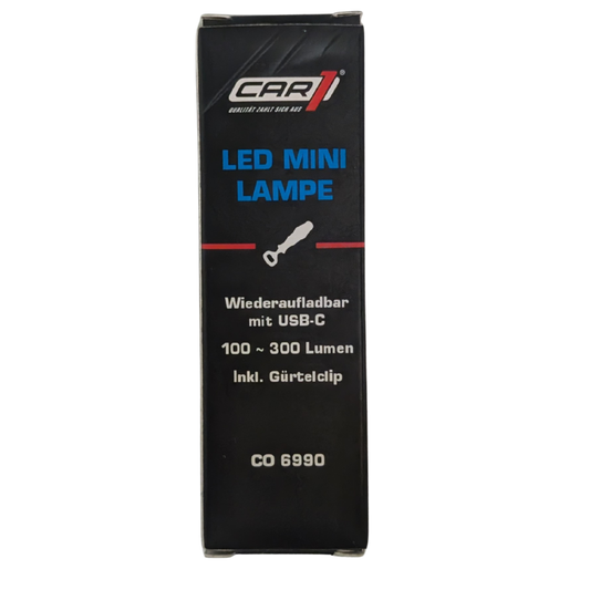 Car1 LED Mini lampe wiederaufladbar mit USB-C