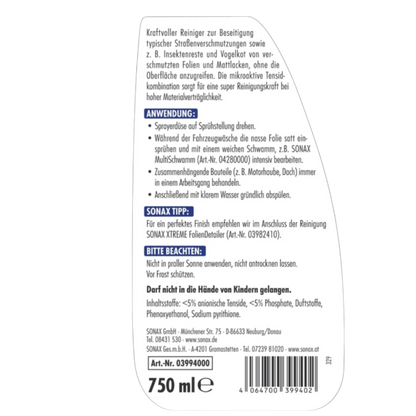 SONAX XTREME FolienReiniger - 750ml