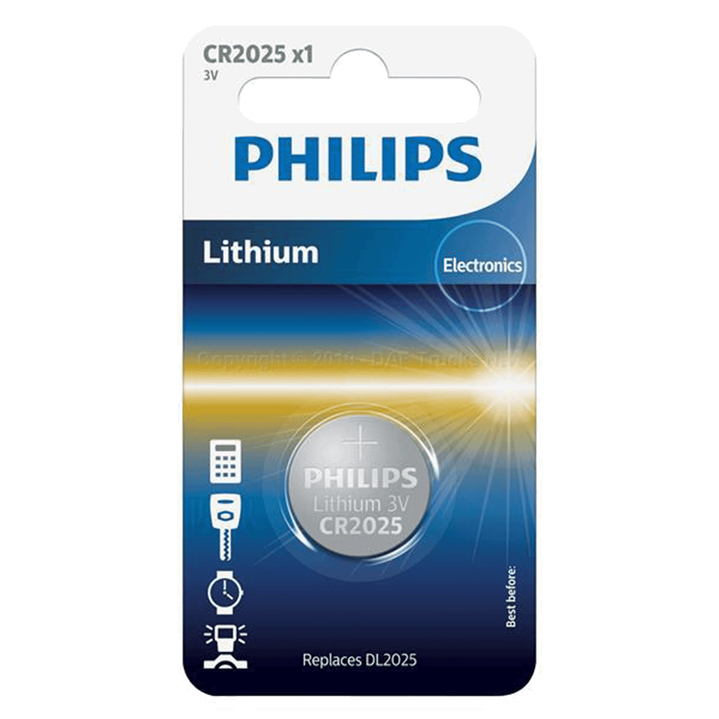 PHILIPS CR2025 - 3,0V Knopfzelle