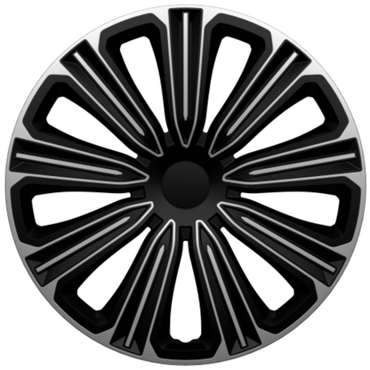 Radzierblenden Rosso – Silber-Schwarz 15"