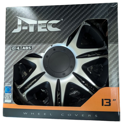 Radzierblenden Nascar – Silber-Schwarz 13"