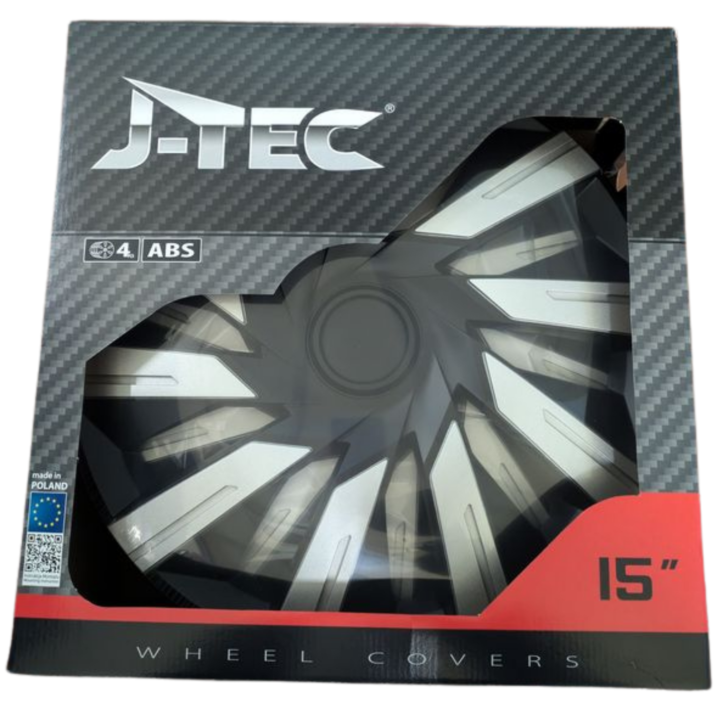 Radzierblenden Tecna – Silber-Schwarz 15"