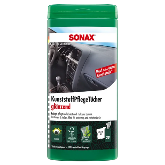 SONAX Kunststoffpflegetücher glänzend Box