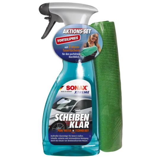 SONAX Aktionsset XTREME Scheibenklar + 2 Microfasertücher